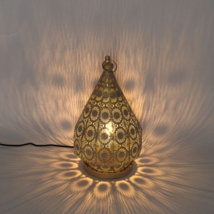 Oosterse tafellamp goud 26 cm - Mowgli