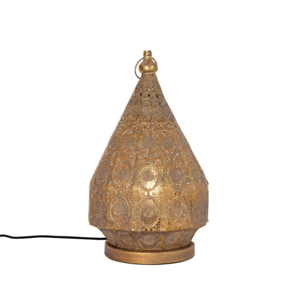 Oosterse tafellamp goud 26 cm - mowgli