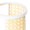 Oosterse tafellamp wit met rotan 12 cm - akira
