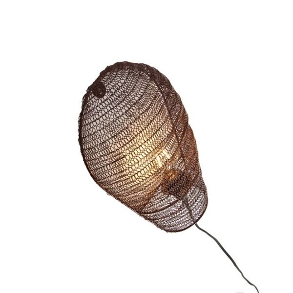 Oosterse wandlamp brons 35 cm - nidum