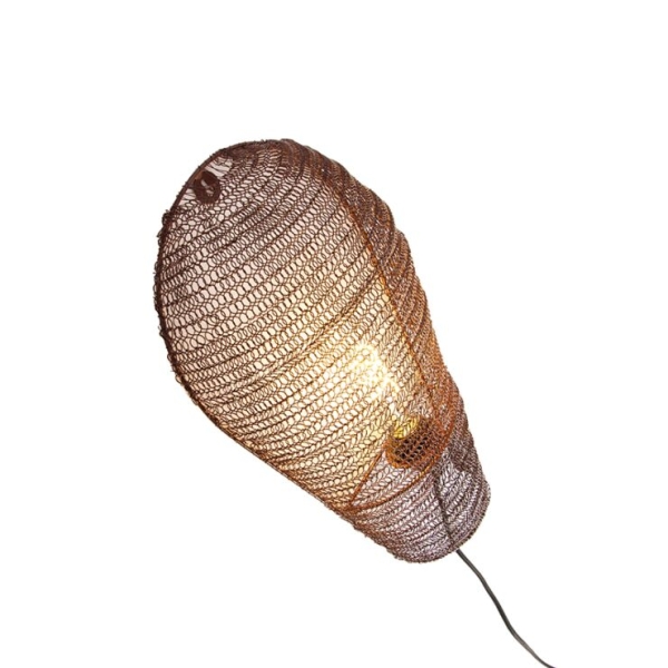 Oosterse wandlamp brons 45 cm - nidum