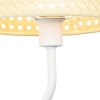 Oosterse wandlamp wit met rotan 20 cm - magna rotan