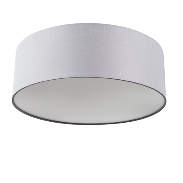 Plafondlamp grijs 30 cm incl. Led - drum led
