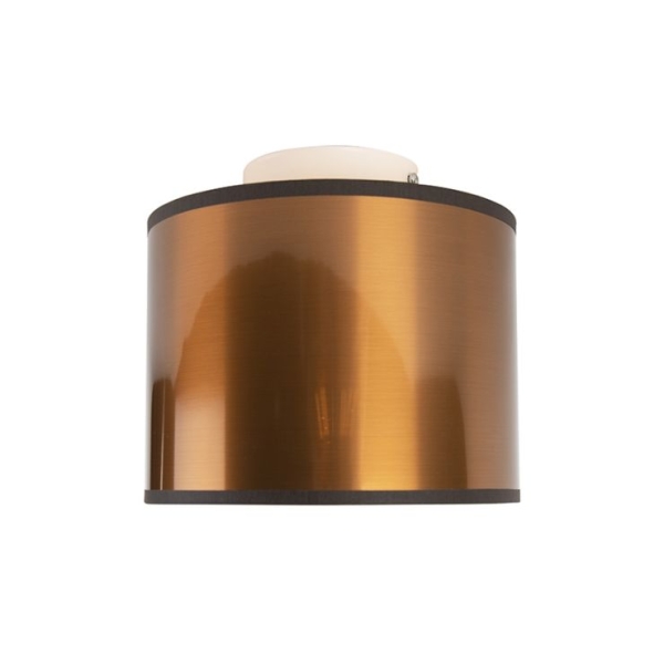 Plafondlamp koper 20 cm - drum