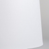Plafondlamp mat zwart met witte kap 45 cm - combi