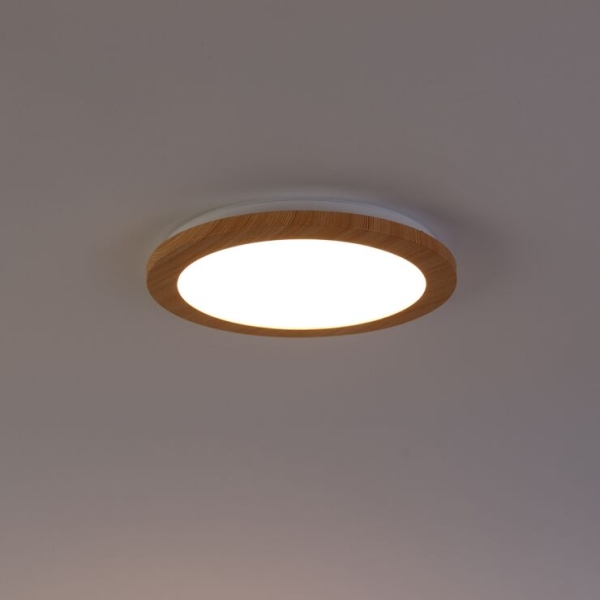 Plafondlamp naturel 26 cm incl. Led 3-staps dimbaar - linda