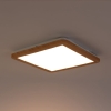 Plafondlamp naturel 30 cm vierkant incl. Led 3-staps dimbaar - linda