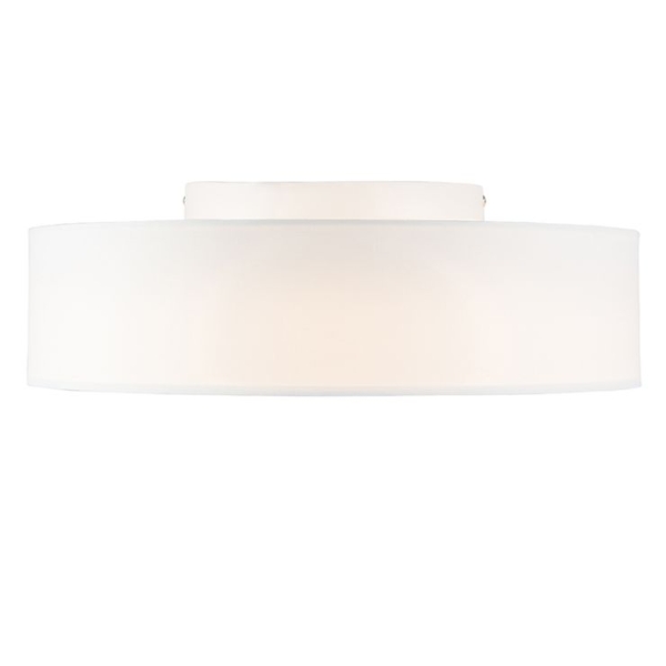 Plafondlamp wit 40 cm incl. Led - drum led