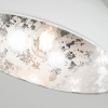 Plafondlamp wit met zilver 30 cm - magna basic