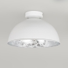 Plafondlamp wit met zilver 30 cm - magna basic