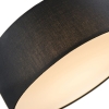 Plafondlamp zwart 40 cm incl. Led - drum led