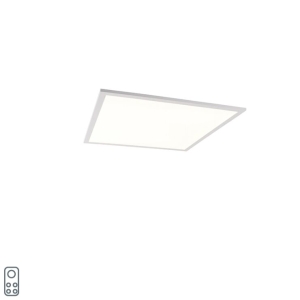 Plafonnière wit incl. LED en dimmer met afstandsbediening - Liv