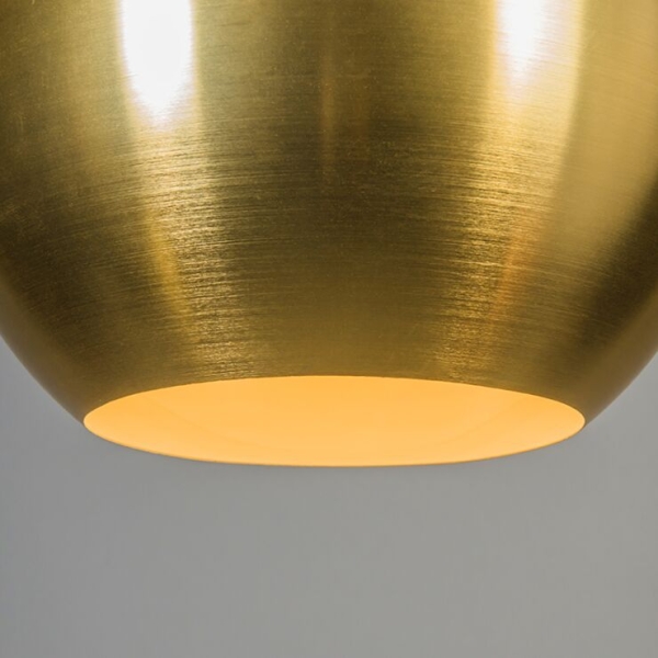Retro hanglamp goud 40 cm - slice