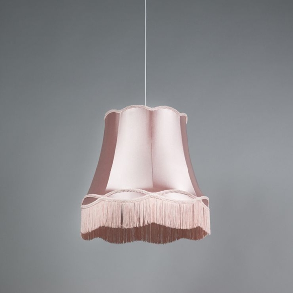 Retro hanglamp roze 45 cm - granny