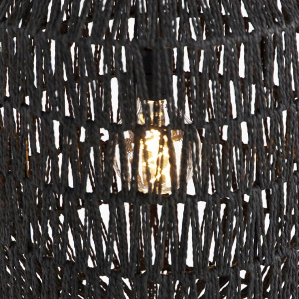 Retro hanglamp zwart 40 cm - lina hive
