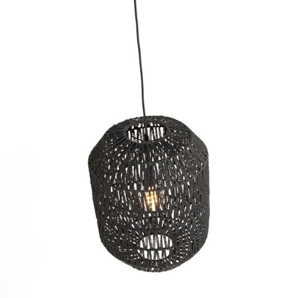 Retro hanglamp zwart 40 cm - lina hive