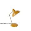 Retro tafellamp geel met brons - milou