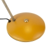 Retro tafellamp geel met brons - milou