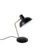 Retro tafellamp zwart met brons - milou
