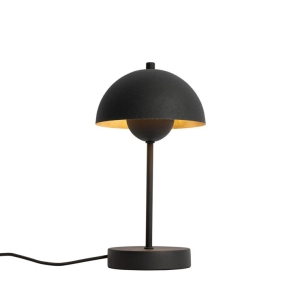 Retro tafellamp zwart met goud - Magnax Mini
