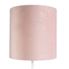 Romantische vloerlamp wit met roze kap 40 cm - simplo