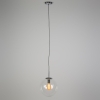 Scandinavische hanglamp chroom met helder glas - ball 30
