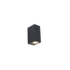 Set van 4 smart wandlampen zwart ip44 incl. 8 wifi gu10 - baleno