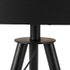 Set van tafel- en vloerlamp met kap zwart - pip