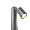 Smart buitenlamp grijs rvs 45 cm verstelbaar incl. Wifi gu10 - solo