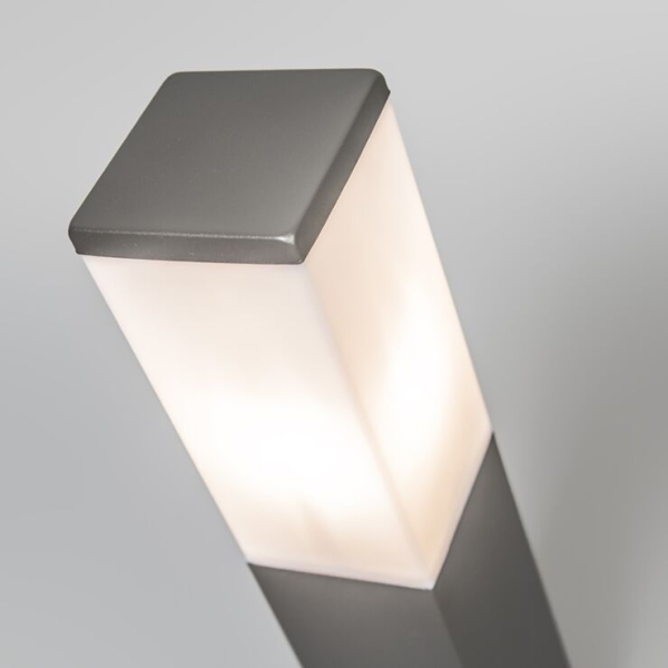 Smart buitenlamp paal donkergrijs 45 cm incl. Wifi p45 - malios