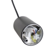 Smart design hanglamp zwart incl. Wifi gu10 lichtbron - tuba small