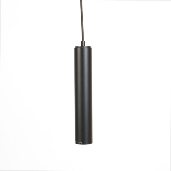 Smart design hanglamp zwart incl. Wifi gu10 lichtbron - tuba small