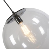 Smart hanglamp transparant 35 cm incl. Wifi a60 - pallon