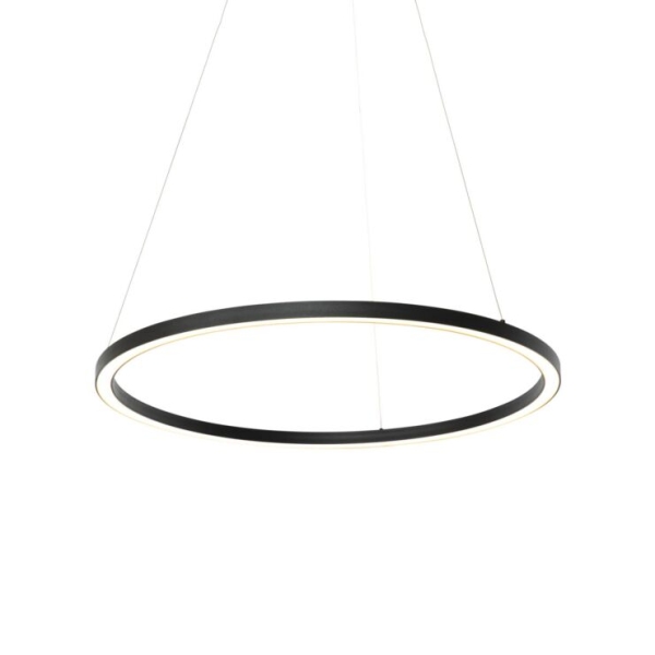 Smart hanglamp zwart 80 cm incl. Led en rgbw - girello