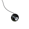 Smart hanglamp zwart met goud en smoke glas incl. Wifi g95 zuzanna 14