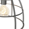 Smart hanglamp zwart met hout 34 cm incl. Wifi g95 - arthur