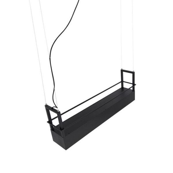 Smart hanglamp zwart met rek incl. 4 wifi gu10 cage rack 14