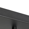Smart hanglamp zwart met smoke glas incl. 8 wifi g95 - sandra
