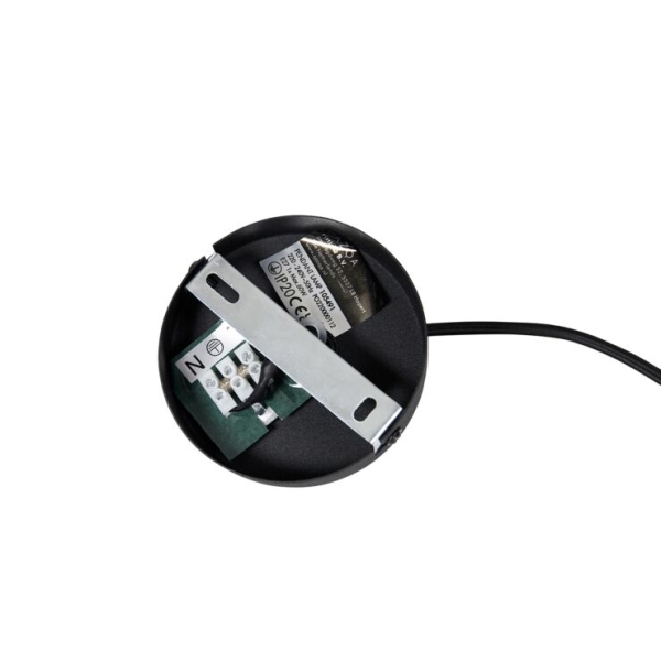 Smart hanglamp zwart met smoke glas incl. Wifi a60 wallace 14