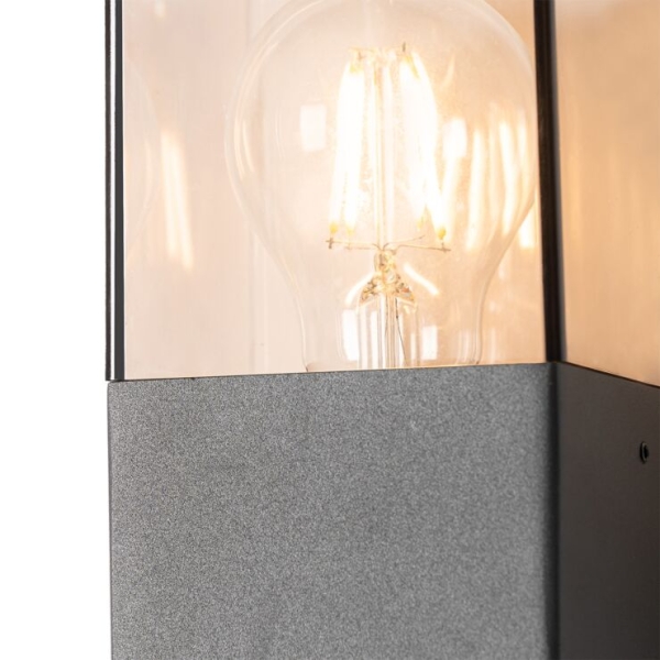 Smart moderne buiten wandlamp antraciet ip44 incl. Wifi p45 - denmark