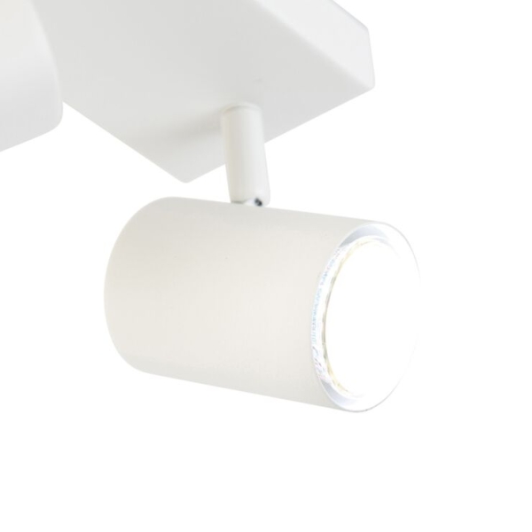 Smart plafondlamp wit rechthoekig incl. 3 wifi gu10 - jeana