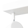 Smart plafondlamp wit rechthoekig incl. 3 wifi gu10 - jeana