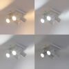 Smart plafondlamp wit vierkant incl. 4 wifi gu10 jeana 14