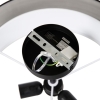 Smart plafondlamp zwart met wit 50 cm incl. 3 wifi a60 drum duo 14