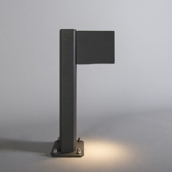 Smart staande buitenlamp antraciet 30 cm ip44 incl. Wifi gu10 - baleno