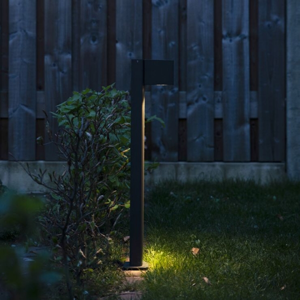 Smart staande buitenlamp antraciet 65 cm ip44 incl. Wifi gu10 - baleno