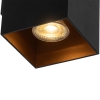 Smart wandlamp zwart met goud vierkant incl. 2 wifi gu10 - sab