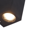 Smart wandlamp zwart van kunststof incl. 2 wifi gu10 - baleno