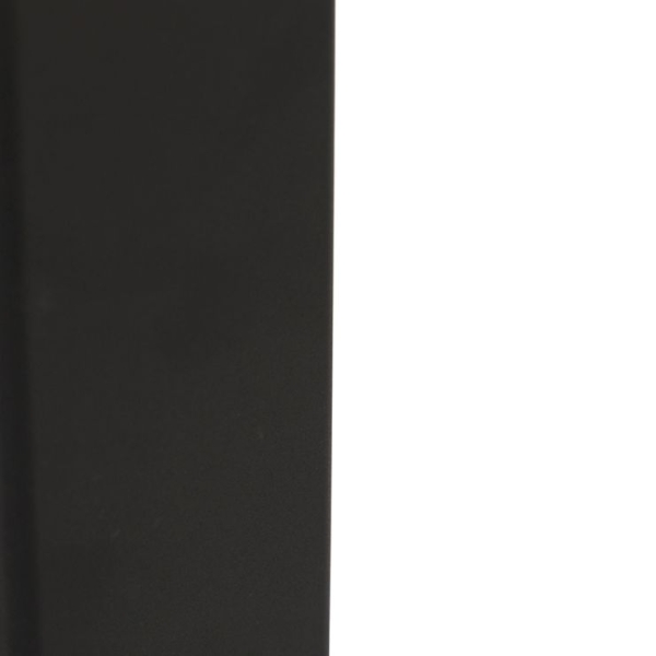 Staande buitenlamp zwart met opaal witte kap 30 cm - denmark