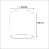 Stoffen lampenkap wit 40/40/40